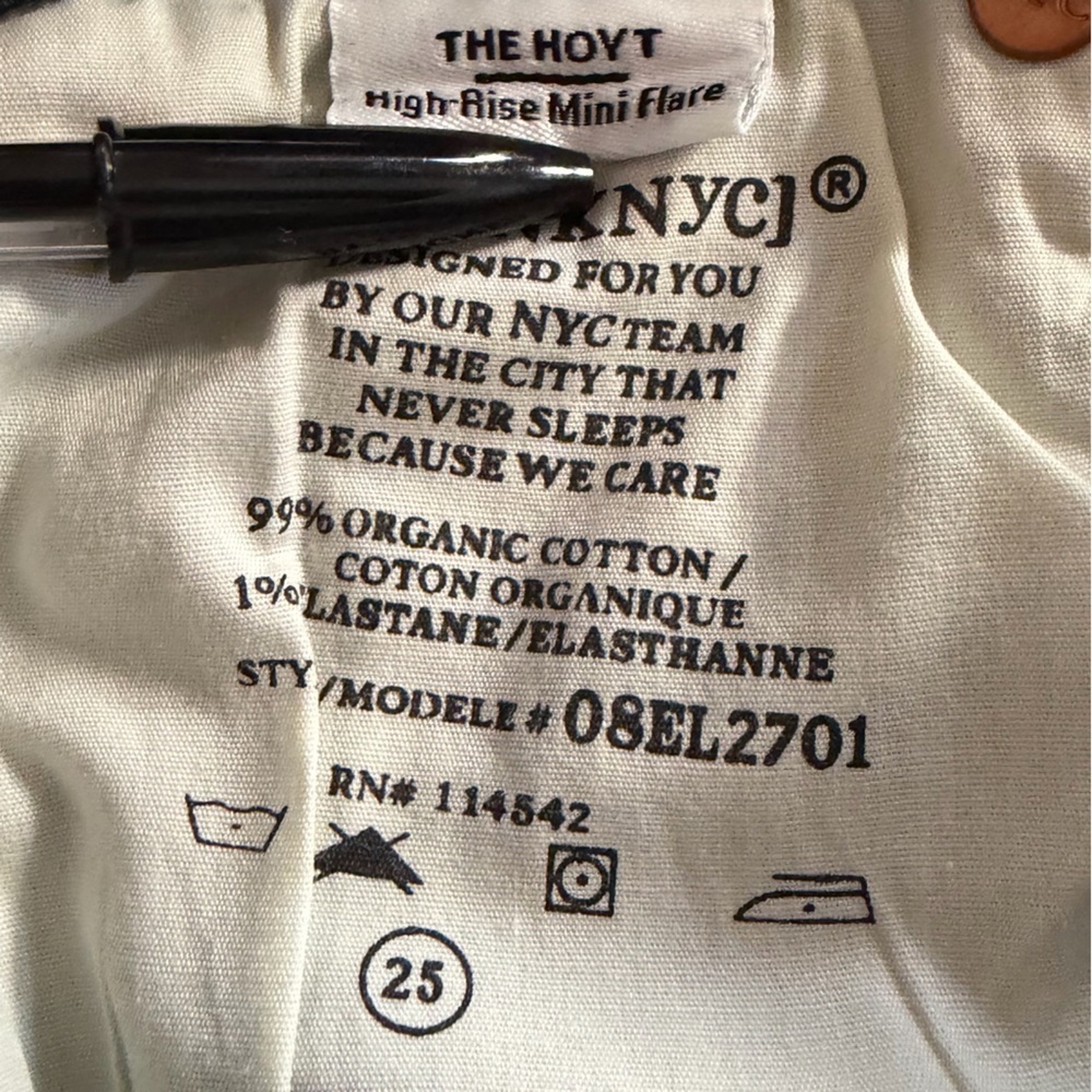 Blank NYC x REVOLVE The Hoyt High Rise Mini Flare Heans NWT SZ 25 - Picture 6 of 7